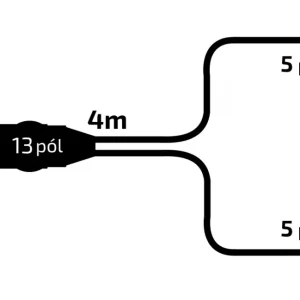 Sleva Kabeláž 4 m/13 pól/baj5, VAPP PRAKTIK/ECO 2
