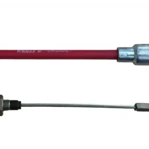 Akční Cena Lanovod brzdový zpevněný KNOTT 1230/1420 mm rychlomont. (s čočkou), červený
