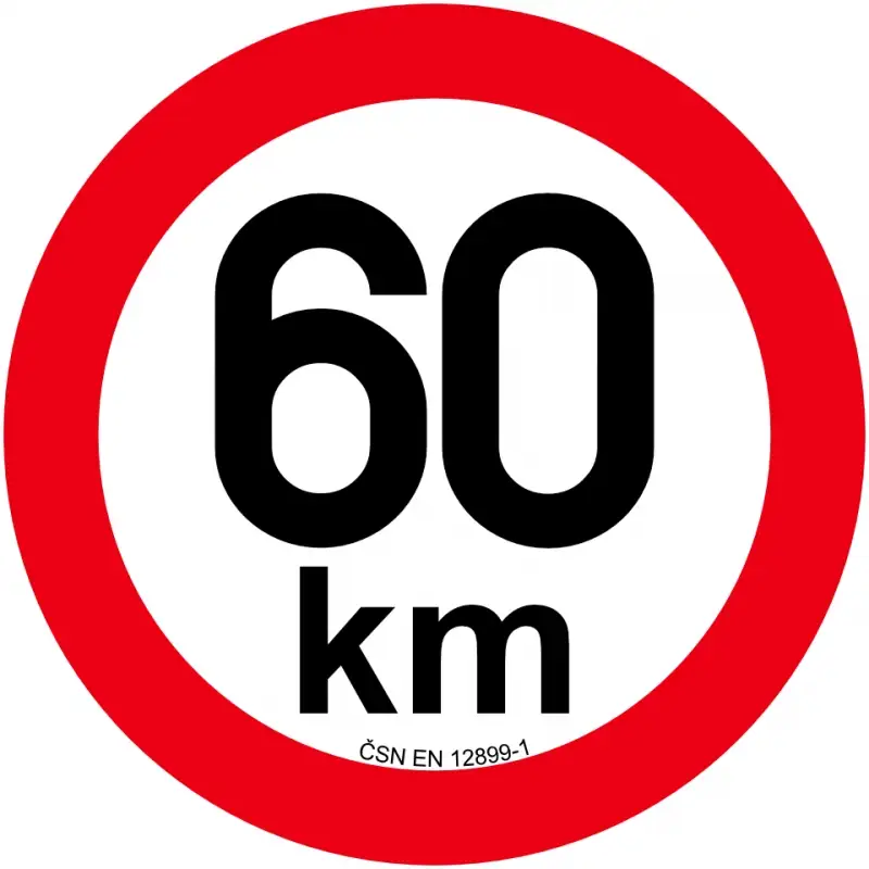 Doprava Zdarma Omezení rychlosti 60 km retroreflexní pr. 200 mm