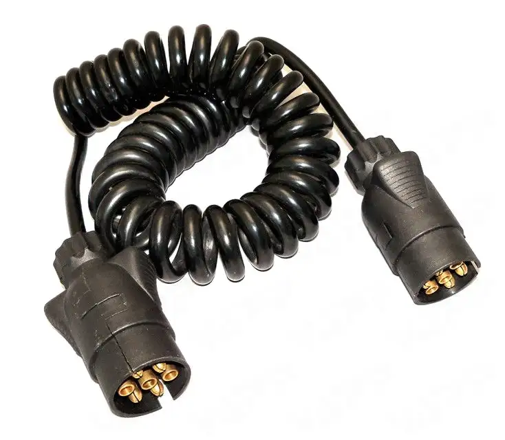 Vysoce Kvalitní Propojovací kabel o délce 3,2 m spirálový, 2x zástrčka 7 pól 12V
