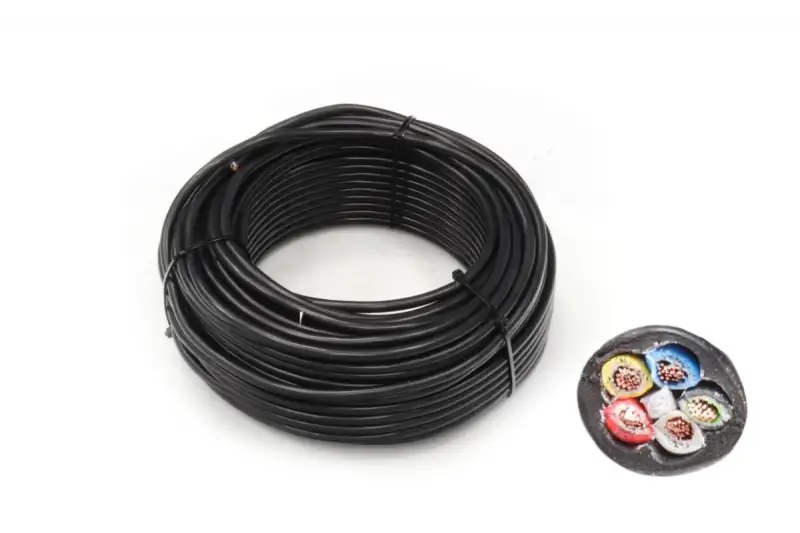Kabel 5x0,75, černá/ bílá/ červená/ žlutá/ modrá, balení 50 m Finální Výprodej