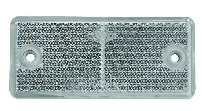 Odrazka bílá 90x40 mm s otvory Super Cena