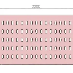 Doprava Zdarma Plech děrovaný 2000 x 620/tl. 3 mm LO (105x60), ocel