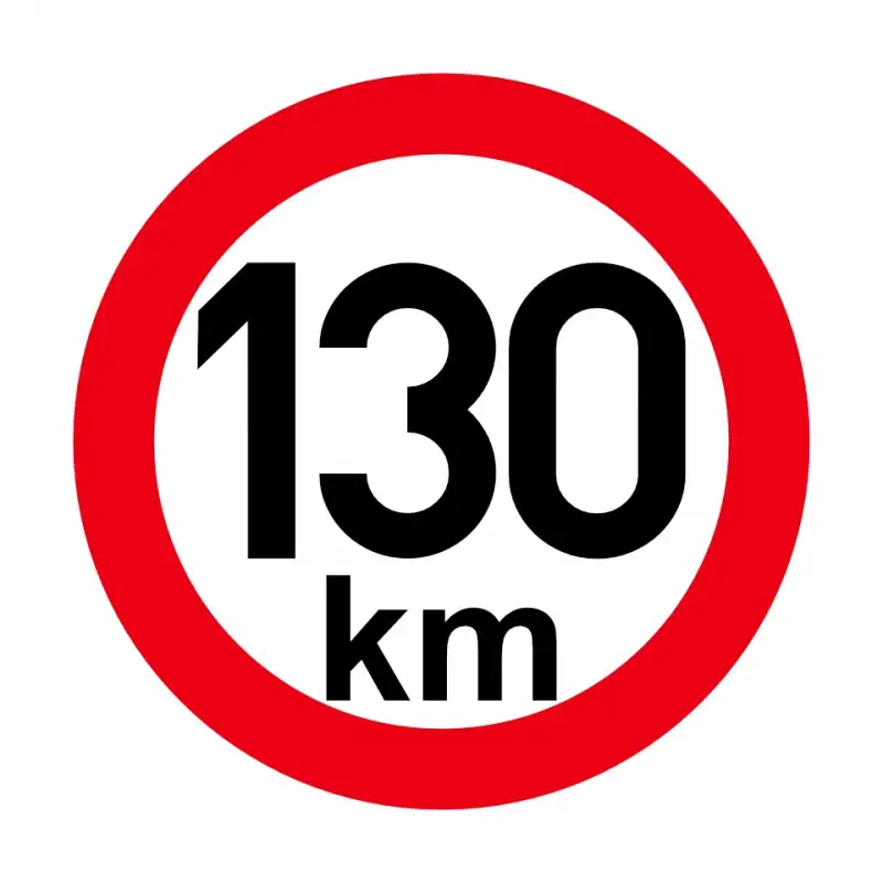 Must-Have Omezení rychlosti 130 km retroreflexní pr. 150 mm (na přívěsy)