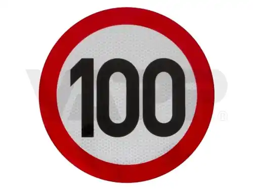 Omezení rychlosti 100 km retroreflexní pr. 200 mm, vhodná pro SK Sezónní Sleva