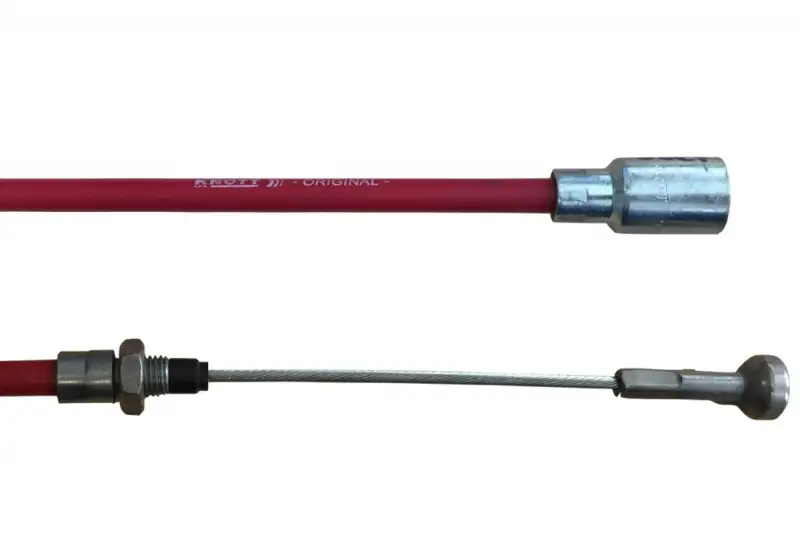 Nejlepší Volba Lanovod brzdový zpevněný KNOTT 1130/1320 mm rychlomont. (s čočkou), červený