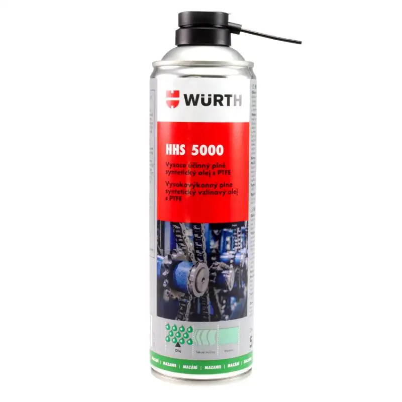 Nejprodávanější Bezpečnostní mazadlo s PTFE HHS 5000 Würth 500ml