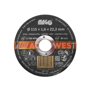 Kotouč řezný na nerez 115x1,6x22,2mm Cenová Bomba