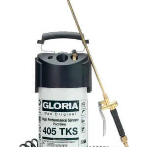 Odeslání Ihned GLORIA 405 TKS Profiline - Tlakový postřikovač se zabudovaným manometrem, spirálovou hadicí a připojením ke kompresoru GLORIA - Made in Germany