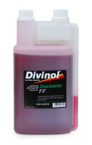 Motorový olej s dávkovačem DIVINOL Zweitaktol FF 2T Moto, Garden / 1 litr DIVINOL Made in Germany Omezená Nabídka