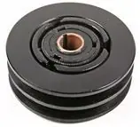 Odstředivá spojka pro půdní kompaktory - hřídel 19 mm, 2 řemeny 13 mm, průměr 128 mm Hit Sezóny