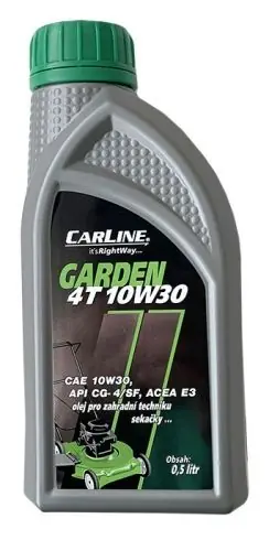Odeslání Ihned Motorový olej CARLINE Garden 4T 10W-30 / 0,5 litru