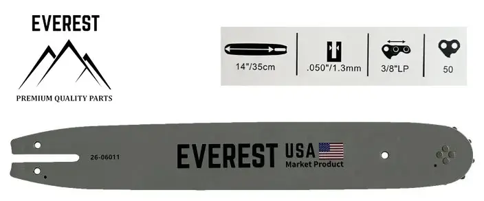Vodící lišta 35cm 3/8" LP 1,3mm 50 článků 140SPEA318 EVEREST - Made in USA Poslední Šance