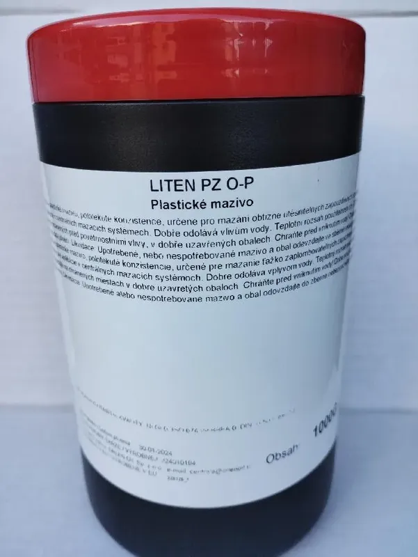 Super Cena Plastické mazivo LITEN PZ O-P, 1000 g pro mazání převodovek, ložisek a jiné