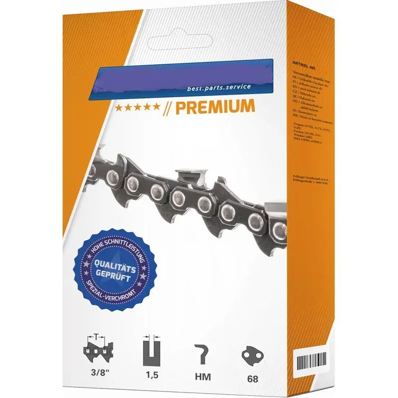 Omezená Nabídka Pilový řetěz Premium kulatý zub, 3/8", 1,5 mm, 68 článků Made in Germany