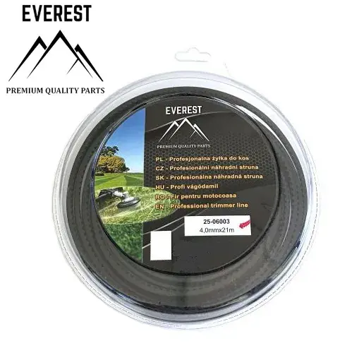 Struna do křovinořezu 4 mm x 21 m NYLSAW TRIMMER Vysoce Kvalitní