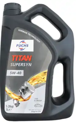 FUCHS TITAN SUPERSYN 5W-40 5L Ihned K Objednání