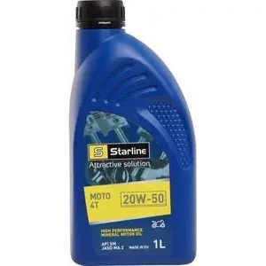 Sleva STARLINE MOTO 4T 20W-50 1L