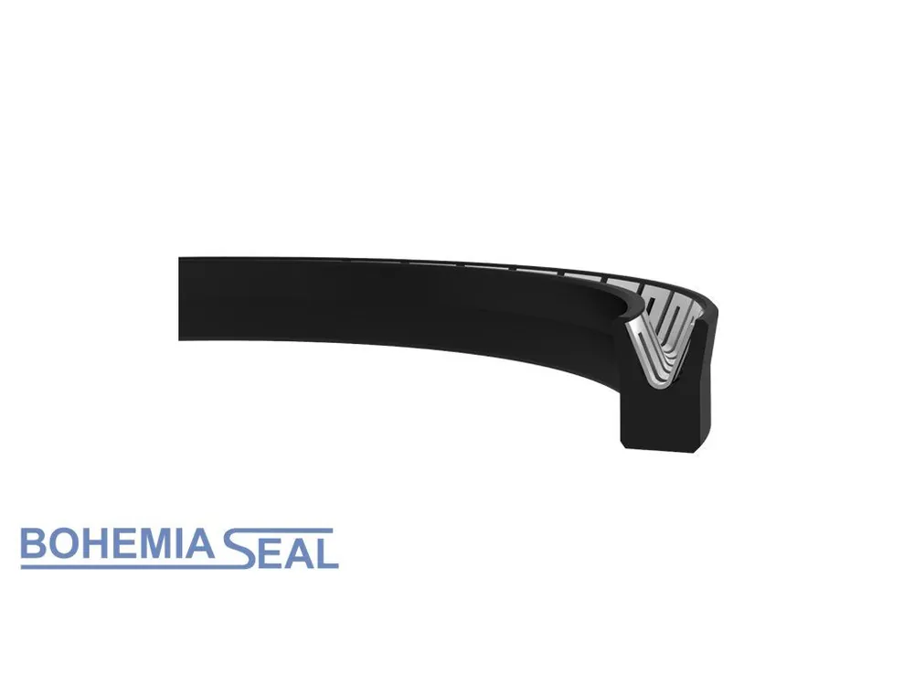 Značkový Rotační těsnění teflonové 63 x 53,6 x 7,1 PTFE+C/nerez pružina, Kastas K751-063
