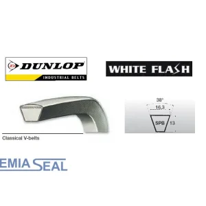 Novinka Klínový řemen SPB 16,3 x 3250 Lw, 3272 La, Dunlop White Flash