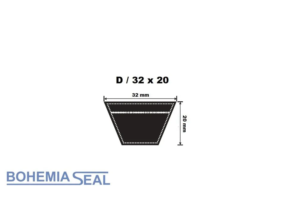 Akční Nabídka Klínový řemen D 32 x 8500 Li, 8575 Lw, Stoutbelt