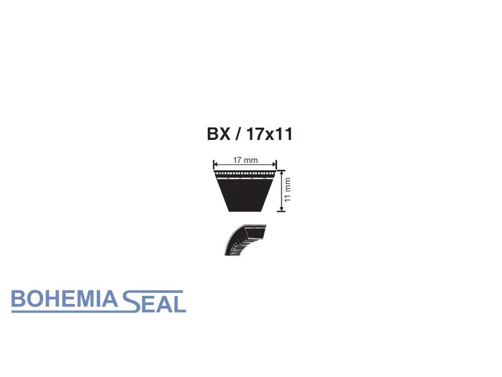 Klínový řemen B 17 x 1850 Li, 1890 Lw, VOLTAPOWER Expresní Doručení