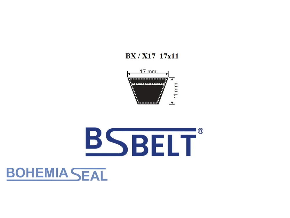 Klínový řemen BX X17 x 2900 Li, 2940 Lw, BSbelt Vrácení Zdarma
