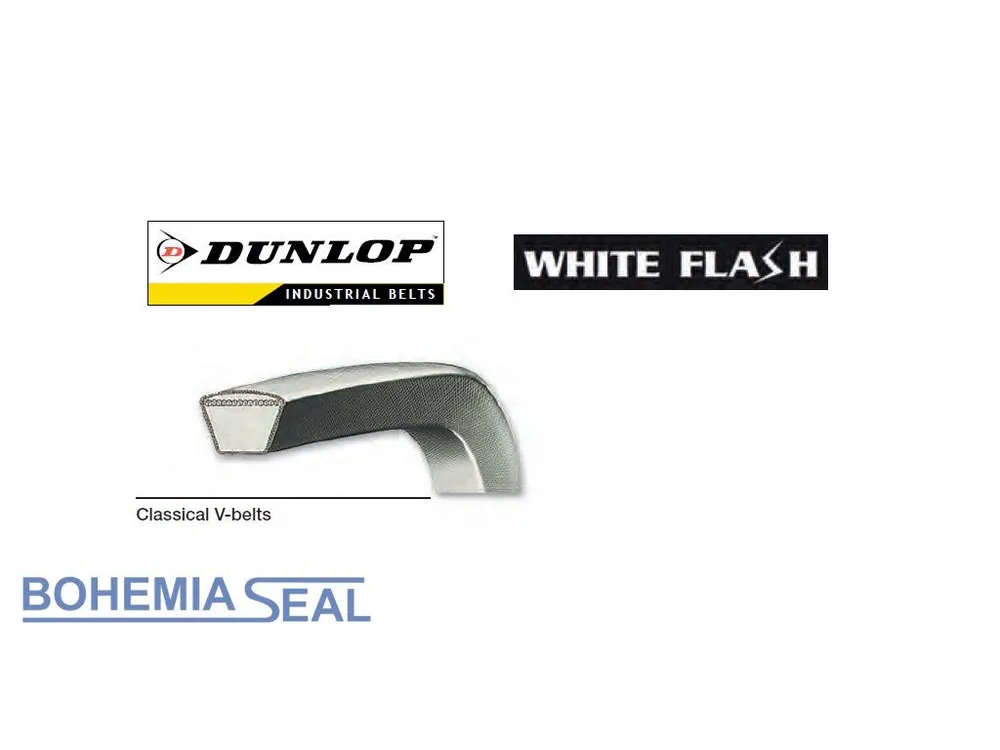 Originální Klínový řemen 38 x 6220 Li, 6300 Lw, Dunlop White Flash